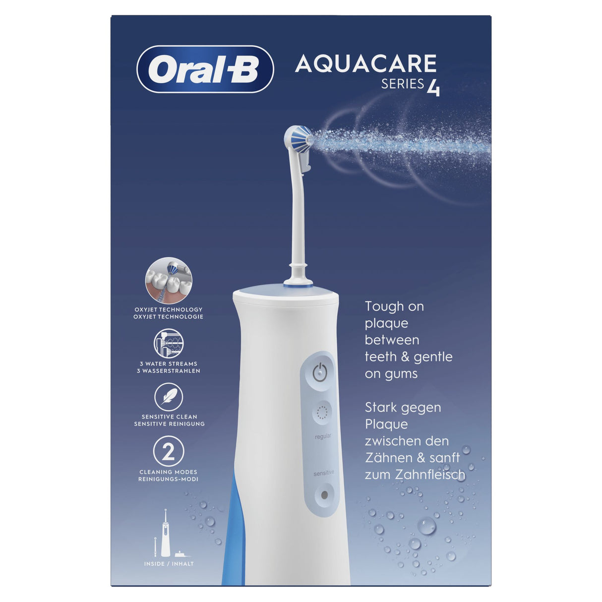 Brosse a dents électrique Oral B Jet Dentaire Oral B Aquacare 4 BLANC