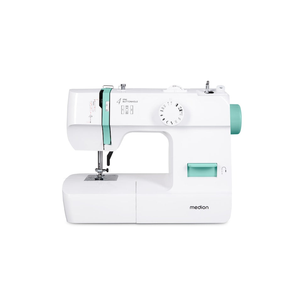Machine a Coudre - MEDION - SM 70 - 71W - 12 Points - 700 tr/min – LED - Turquoise