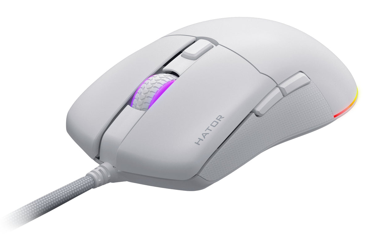 Souris filaire Gamer Hator Pulsar 3 RGB (Blanc)