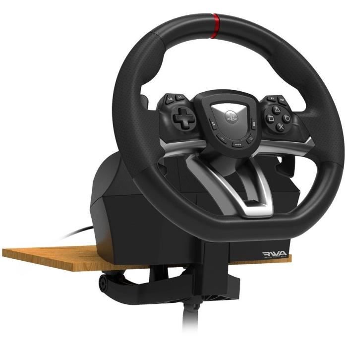 Volant de course Racing Wheel Apex - HORI - PC, PS4 et PS5 - Pédales incluses - Noir
