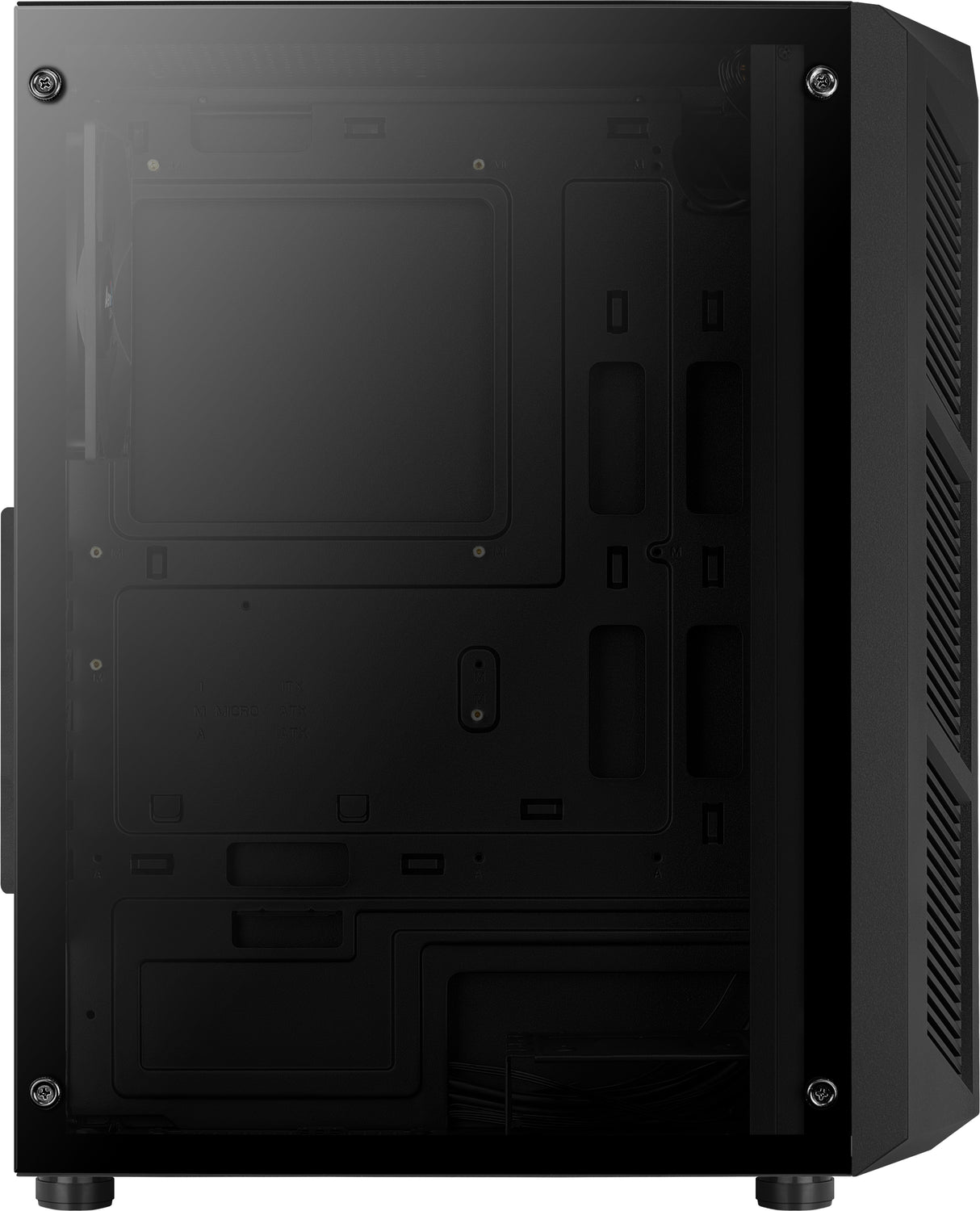 Boitier Moyen Tour ATX AeroCool Prime RGB avec panneau vitré (Noir)