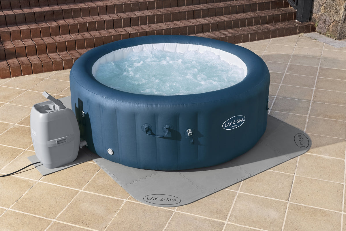 BESTWAY - Tapis de sol pour spa carré ou rond Lay-Z-Spa 196 x 196 cm