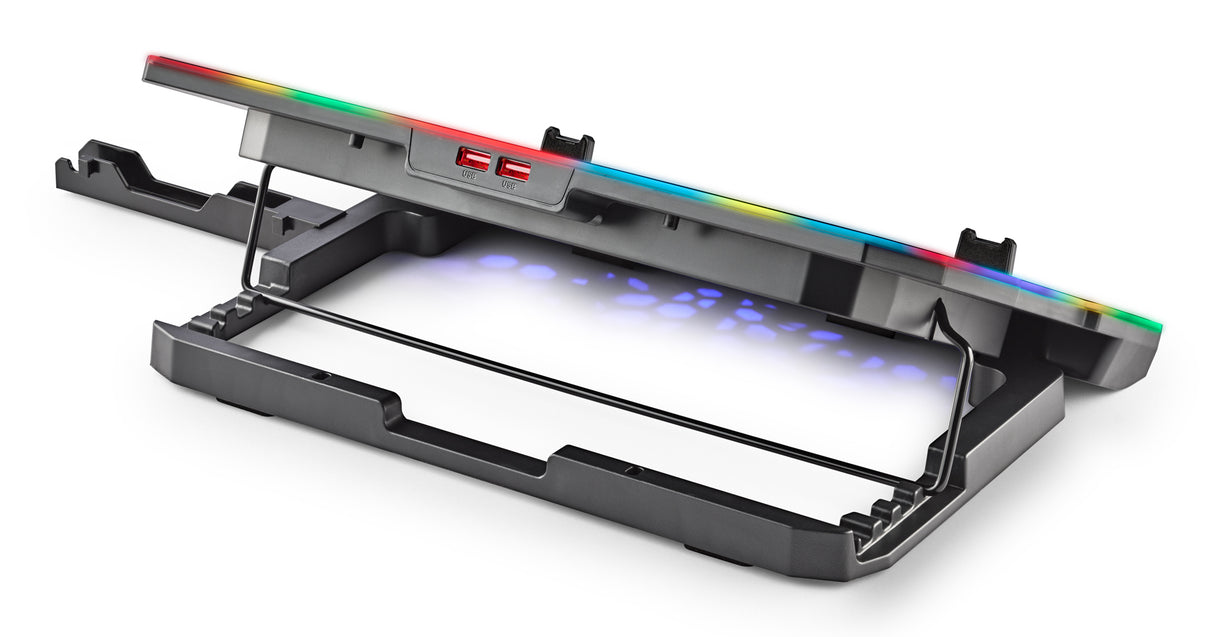 Support ventilé NGS Hero Stand RGB (Noir)