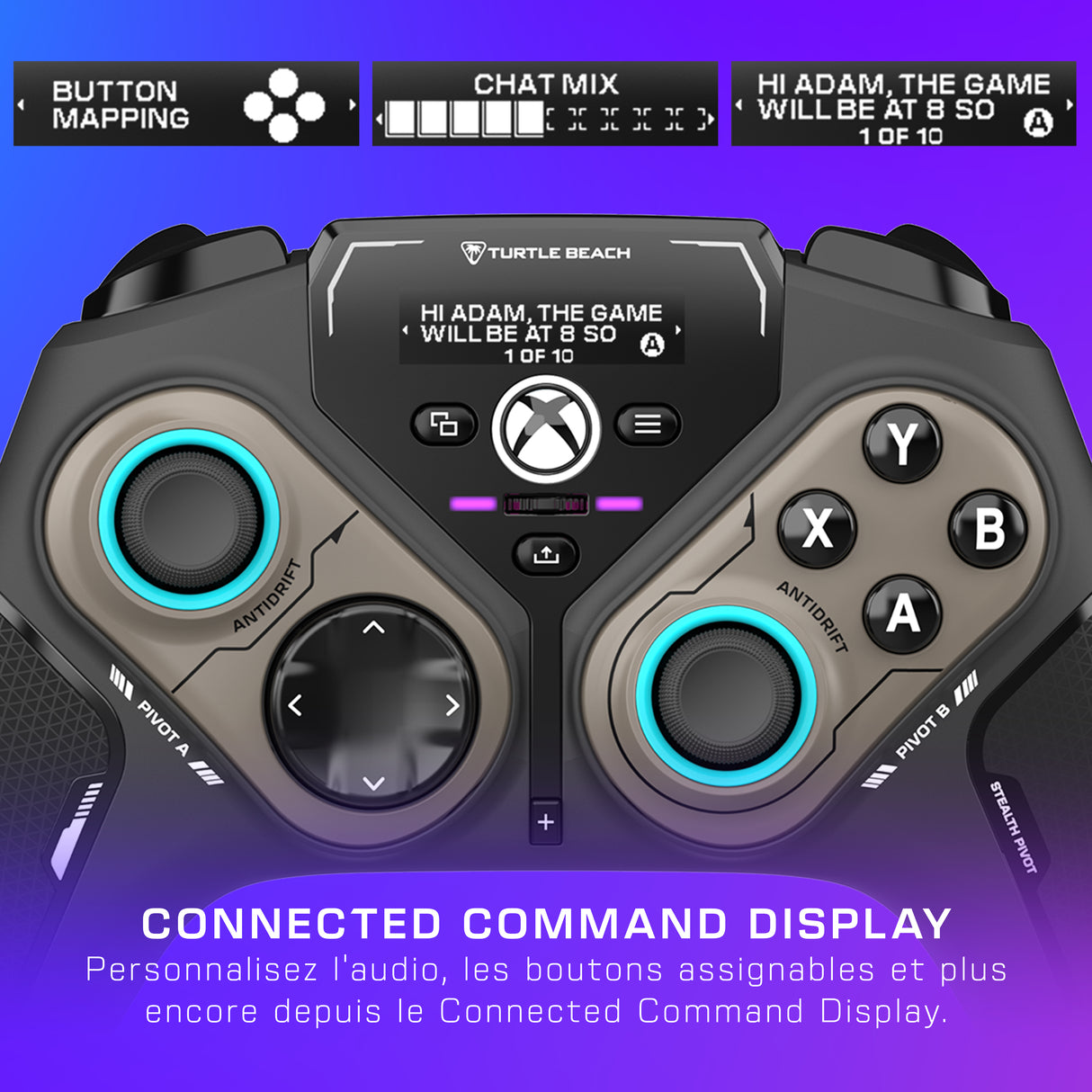 Manette intelligente sans fil - TURTLE BEACH - TBS-0120-05 - Stealth™ Pivot - 2,4GHz ou Bluetooth - Noir