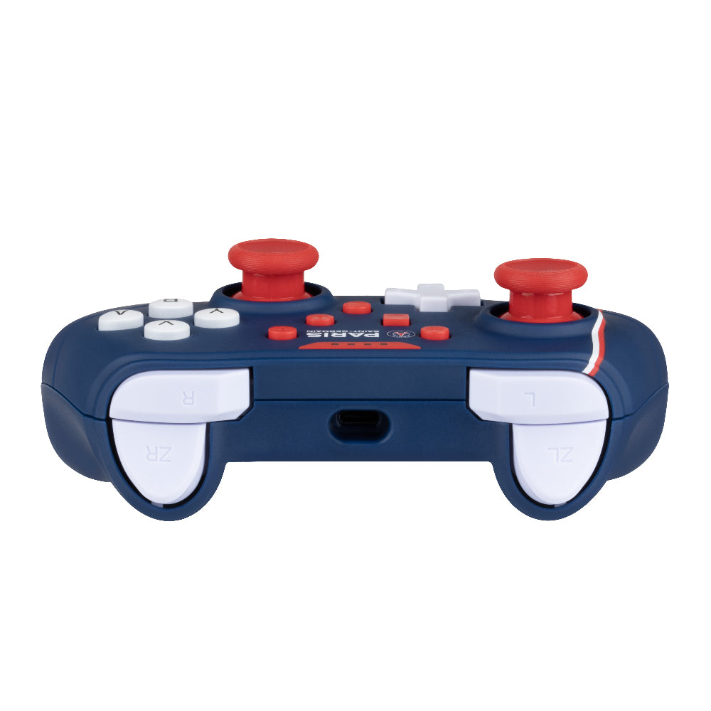 Manette de jeu - Nintendo Switch, Switch 2 et PC - PSG - Filaire - Bleu, blanc et rouge - Fonction vibration - Câble 3 m - Konix