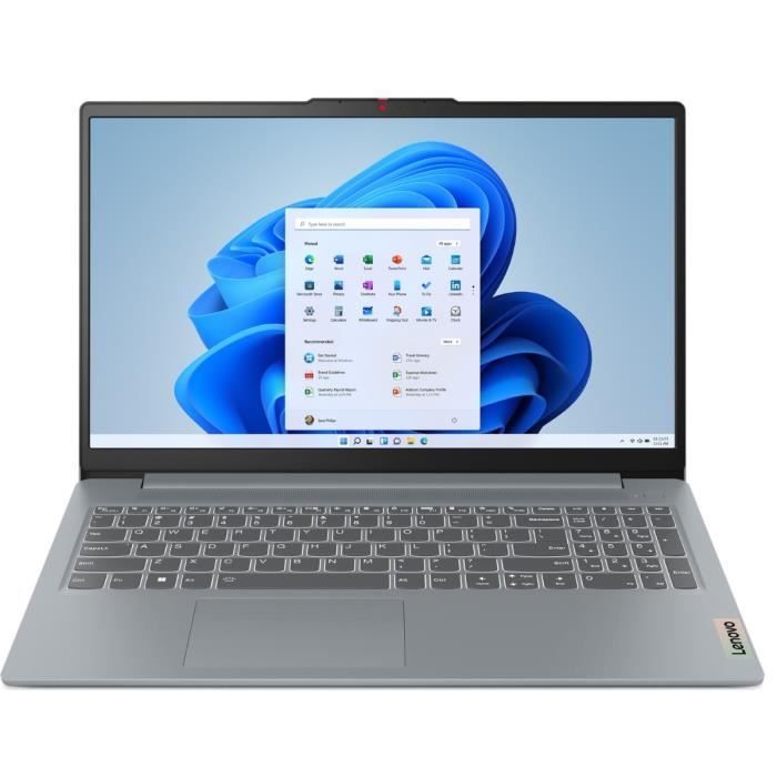 PC Portable LENOVO IdeaPad Slim 3 15IAN8 | Windows 11 - 15'' FHD - Core i3-N305 - RAM 8 Go - SSD 512 Go - AZERTY