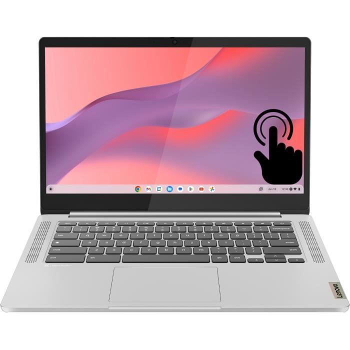 PC Portable Chromebook LENOVO IdeaPad Slim 3 14M868 | Chrome OS - 14'' FHD Tactile - MT8186 - RAM 8Go - Stockage 128Go - AZERTY