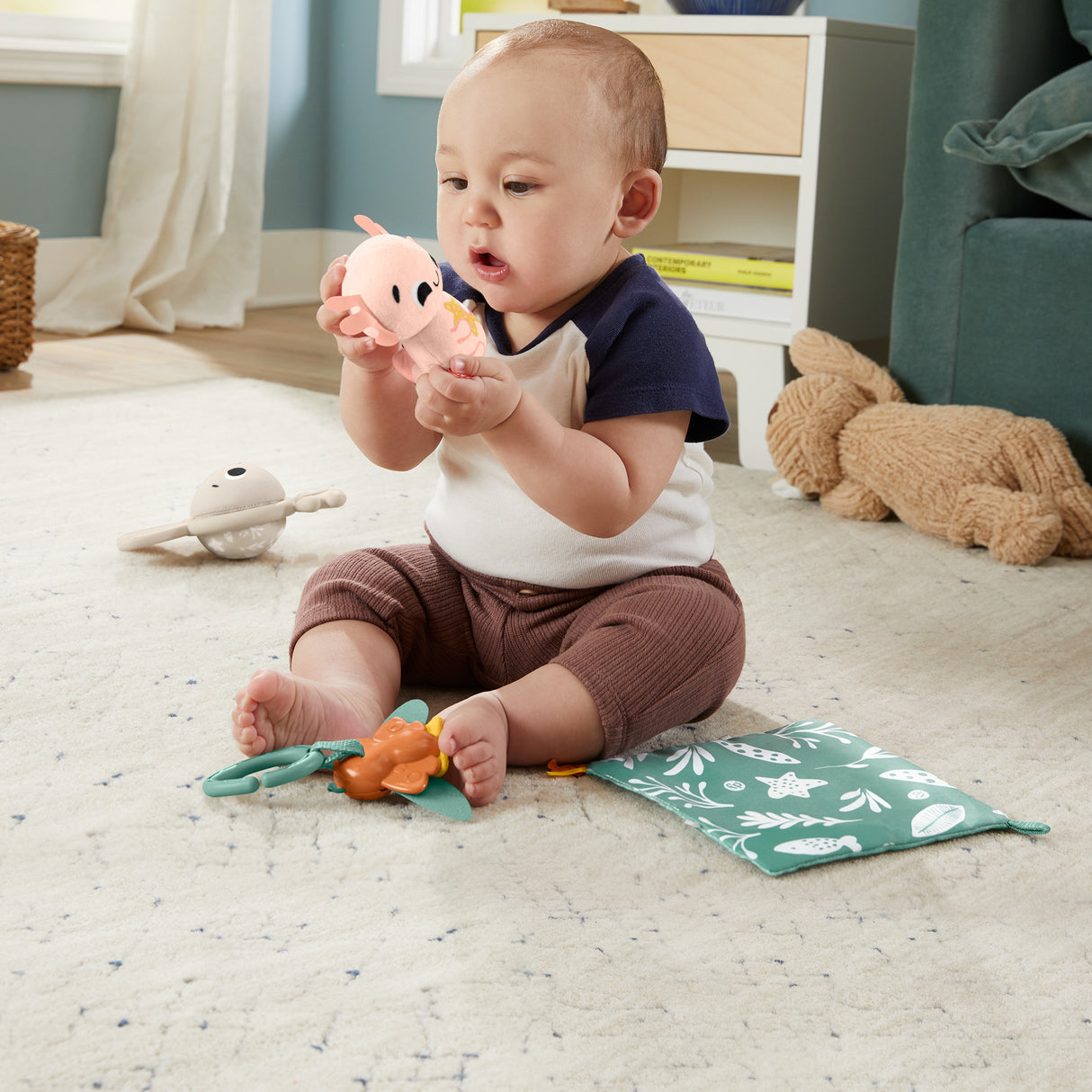 Fisher-Price-Les Sens en éveil - Coffret 4 jouets sensoriels pour bébé - Fisher-Price - HRB17