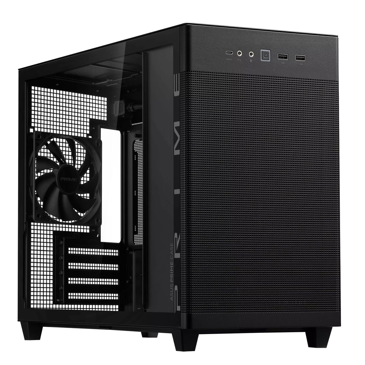 Boitier Mini Tour Micro ATX Asus Prime AP201 avec panneau vitré (Noir)