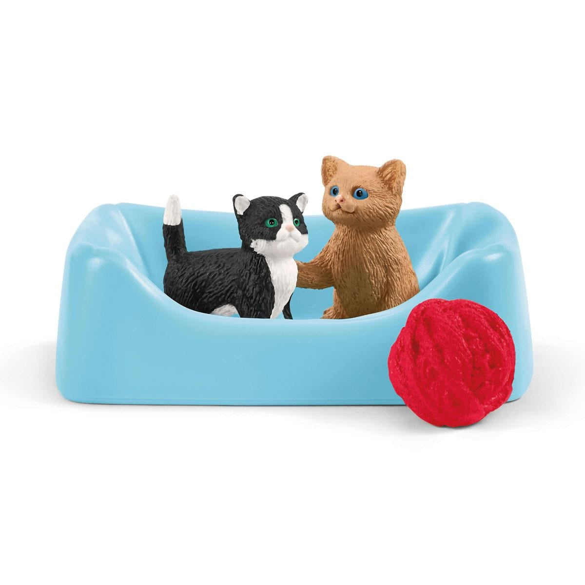 Coffret Aire de jeu pour chats adorables, figurines d'animaux avec chats, pour enfants des 3 ans, Schleich 42501 Farm World