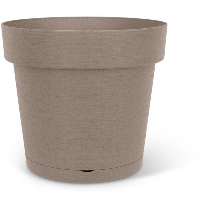 Pot de fleurs avec réserve rond - GARDEN ID - Glamour - Ø 50 - 47 L - H 43 cm - Taupe