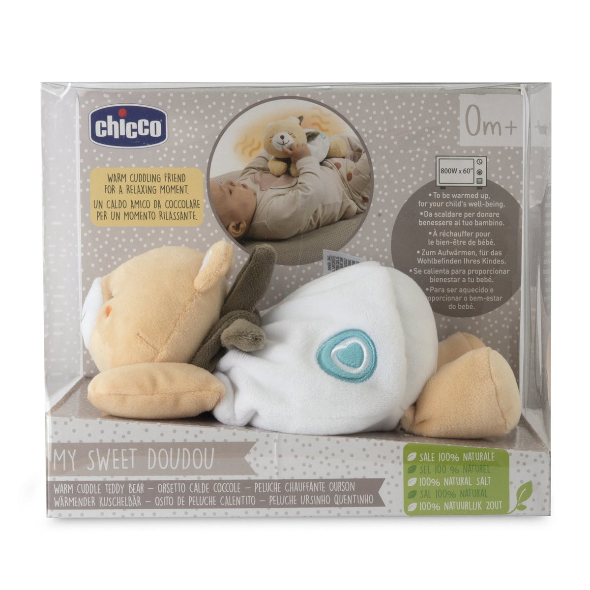 Peluche chauffante Ourson - CHICCO - Beige - Des la naissance