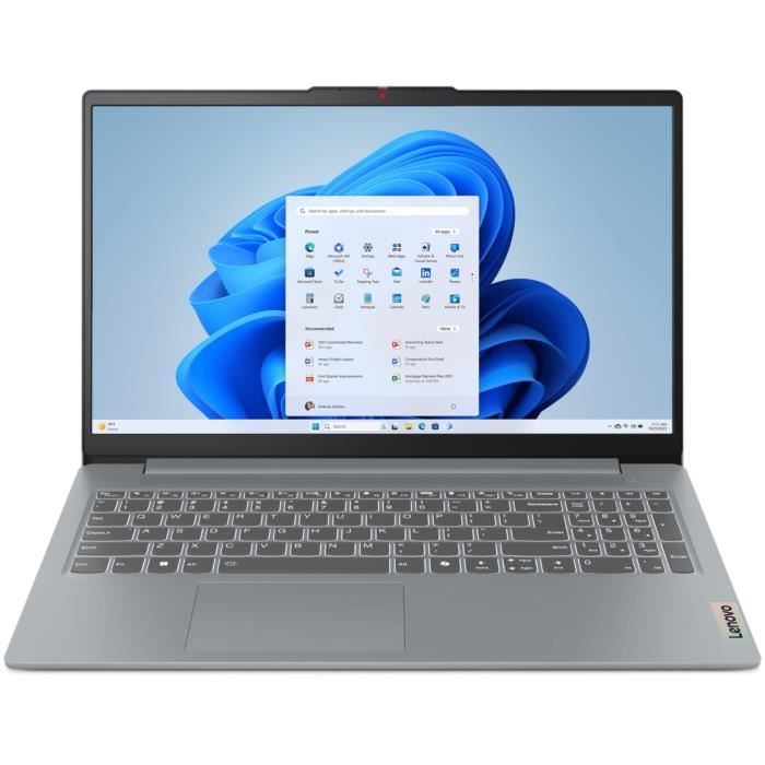 PC Portable LENOVO Ideapad Slim 3 15IRU9 | Windows 11 - 15,6 FHD - Core 5 120U - RAM 16 Go - SSD 512 Go - AZERTY