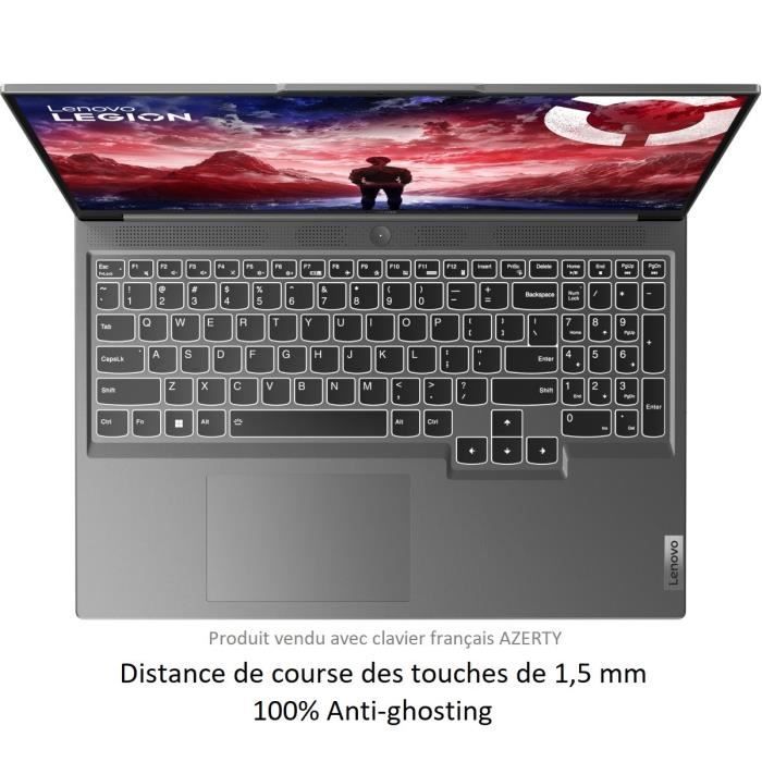 PC Portable Gamer LENOVO Legion S5 16ARP9 | Sans Windows - 16'' WQXGA 165hz - Ryzen 7 7435HS - RTX 4070 140w - RAM 16Go - SSD 512Go