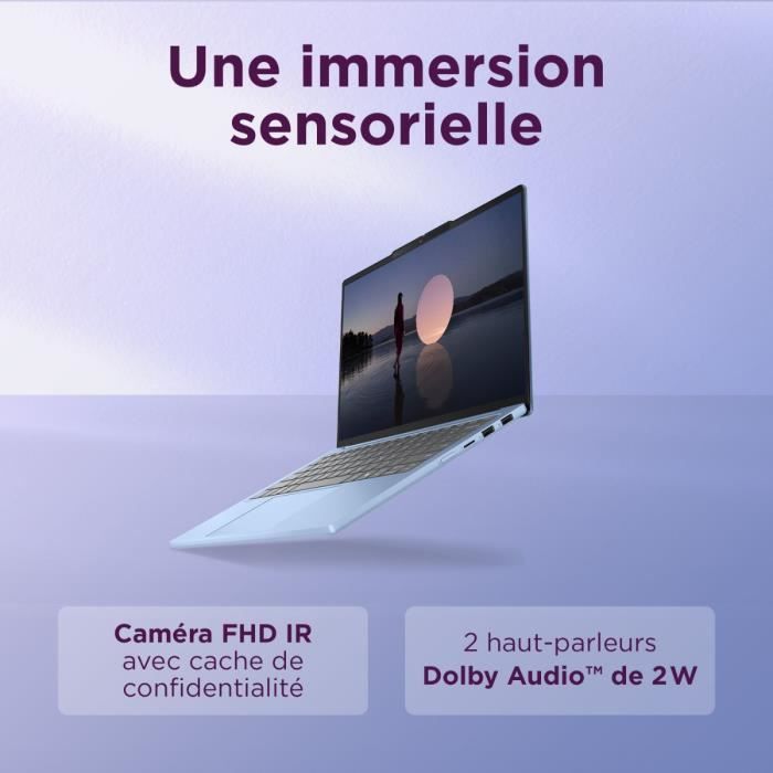 PC Portable LENOVO IdeaPad Slim 5 13ARP10 Sans Windows 13,3 WUXGA - Ryzen 7 7735HS - RAM 16Go - 512Go - Aluminium - AZERTY - Bleu