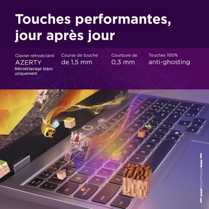 PC portable Gamer LENOVO LOQ 15IRX10 | Sans Windows - 15'' FHD 144hz - Core i5-13450HX - RTX 5060 100W - 16 Go - 512 Go - AZERTY