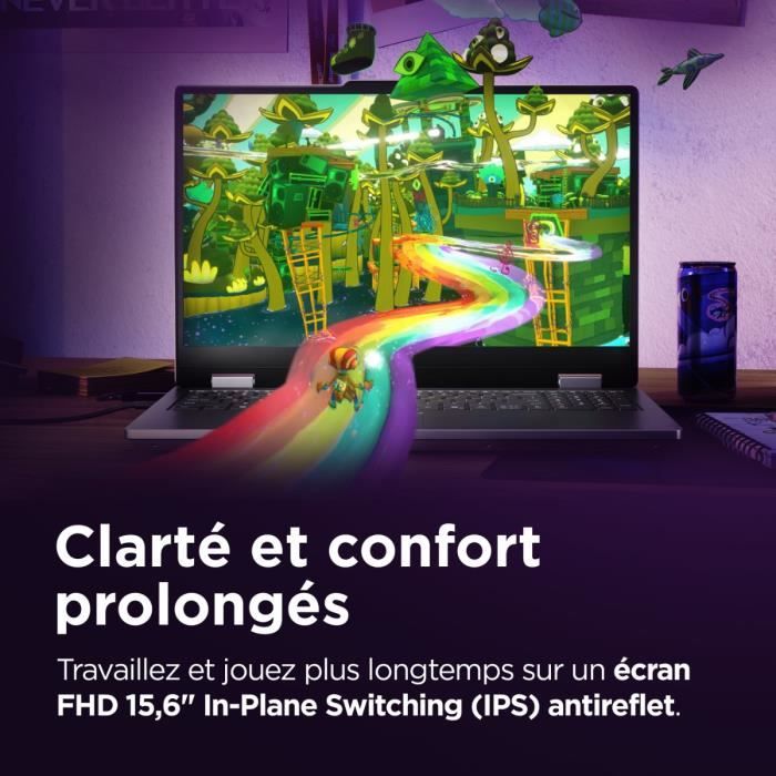 PC Portable Gamer LENOVO LOQ Essential 15IRX11 | Sans Windows - 15,6'' FHD 144hz - Core i5-13450HX - RTX5050 - RAM 16Go - SSD 512Go