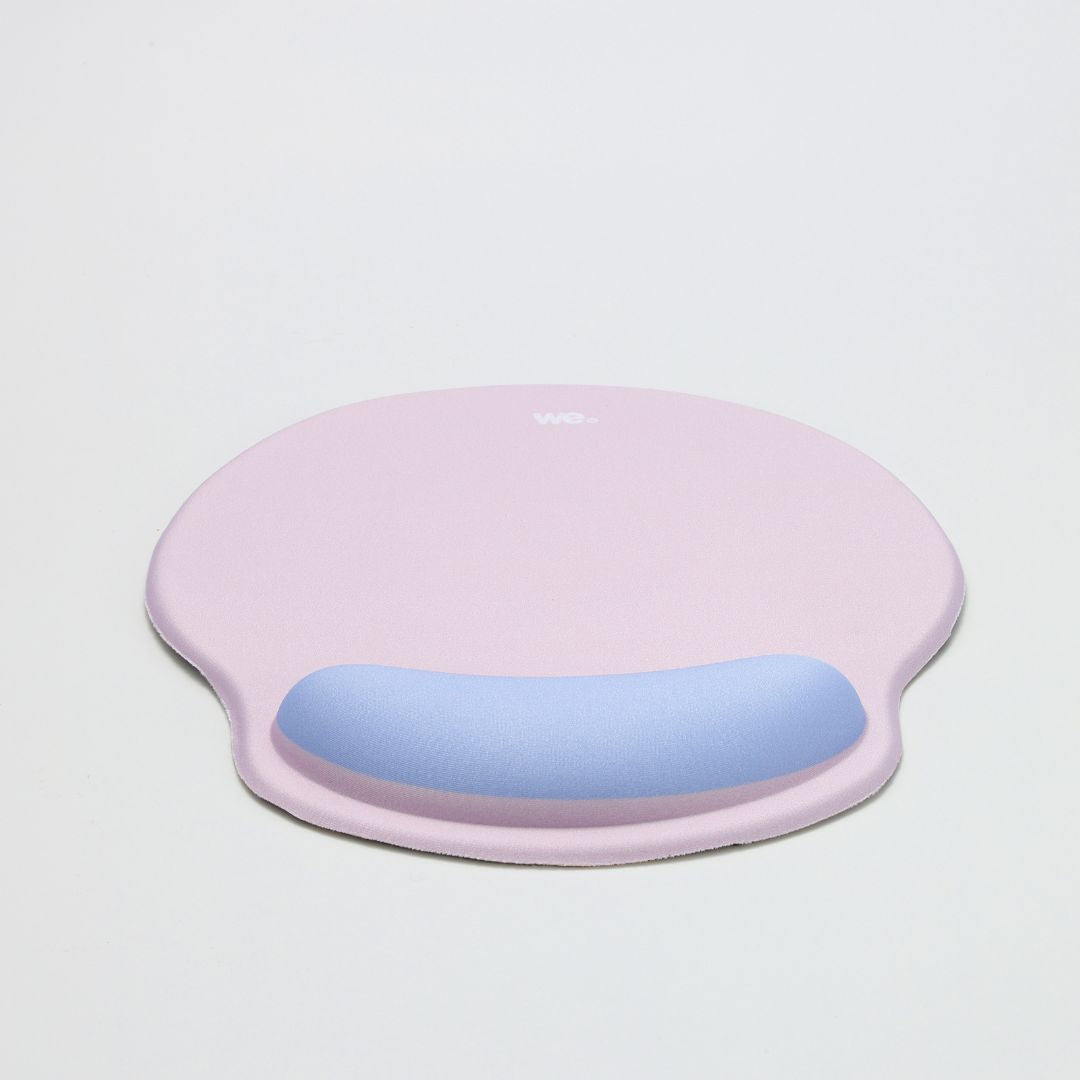 WE POP Tapis de souris avec repose poignet bi-color Violet: matière tissu - tapi