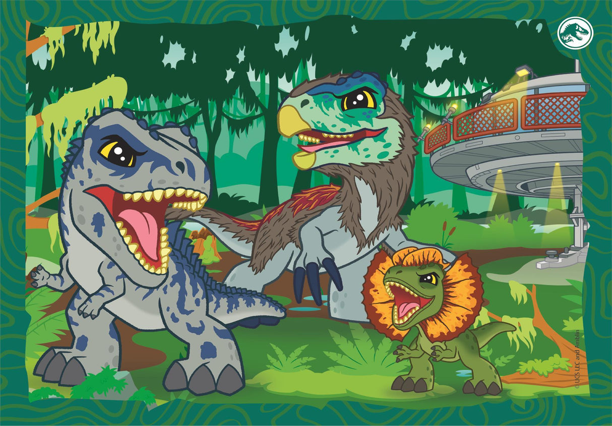 CLEMENTONI SUPERCOLOR 4 IN 1-JURASSIC WORLD PROGRESSIFS (12, 16, 20, 2
