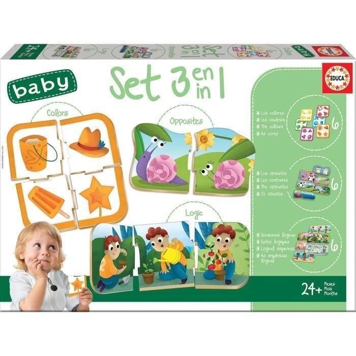 Set de 3 jeux Èducatifs - EDUCA - Set Baby 3 en 1