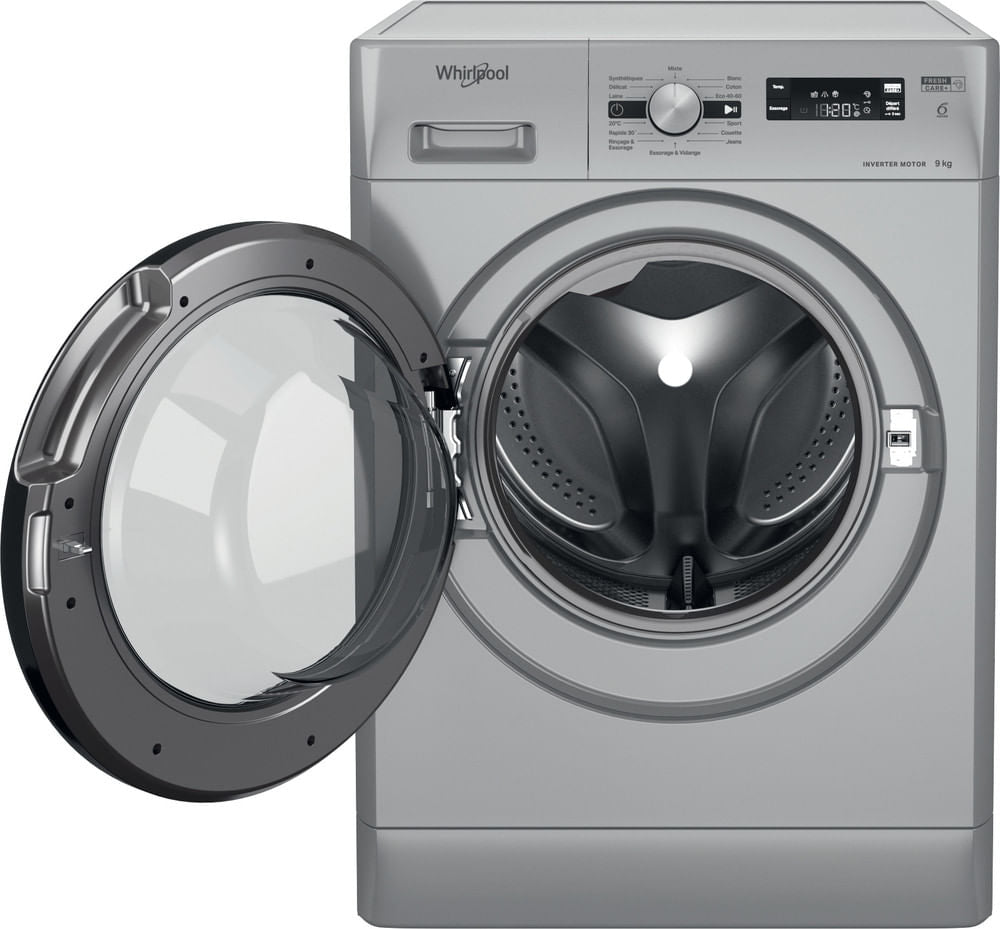 Lave-linge hublot WHIRLPOOL FFS9269SBFR - 9 kg - Induction - 60 cm - 1200 trs/min - Silver