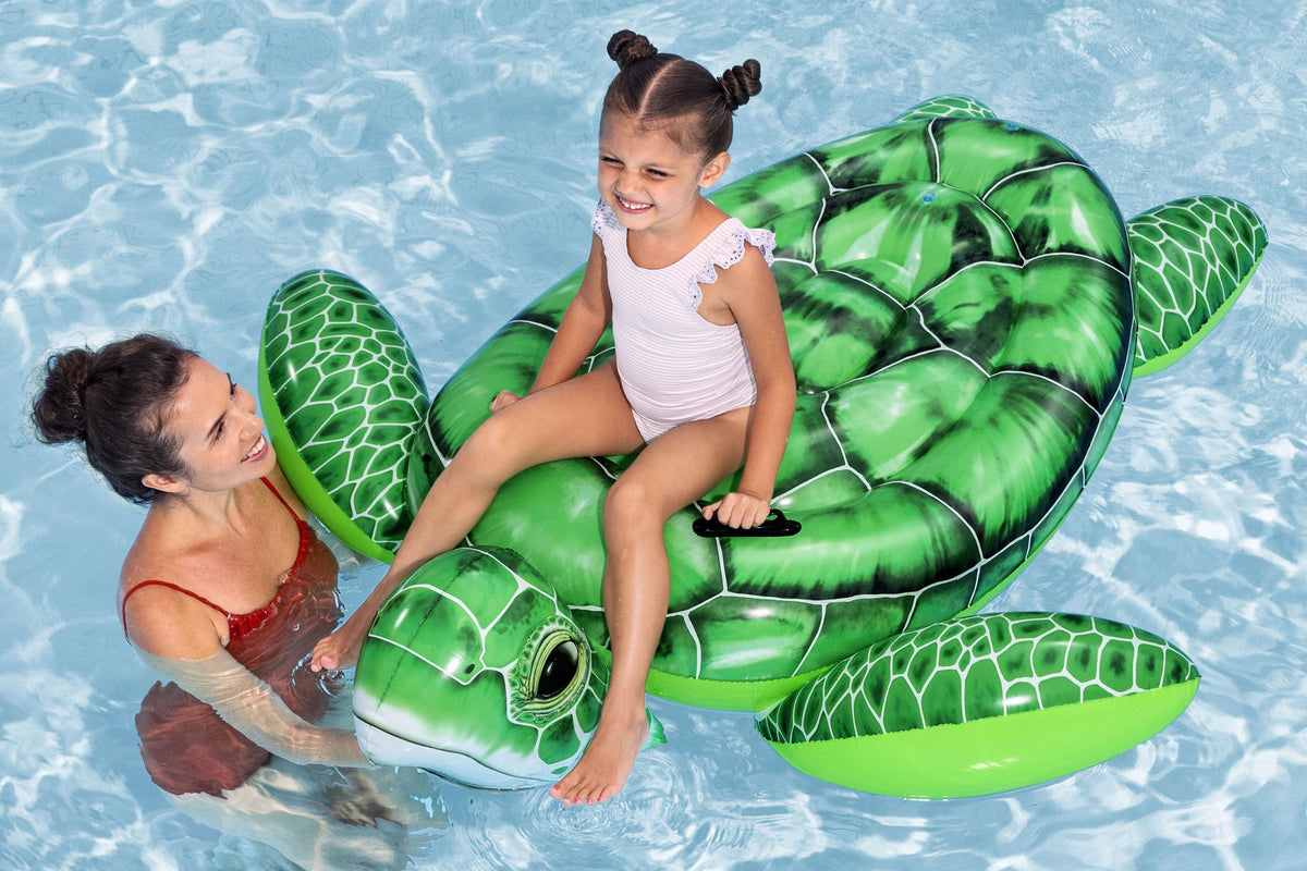 Bouée a chevaucher - Bestway - Tortue - 153 x 140 x 38 cm