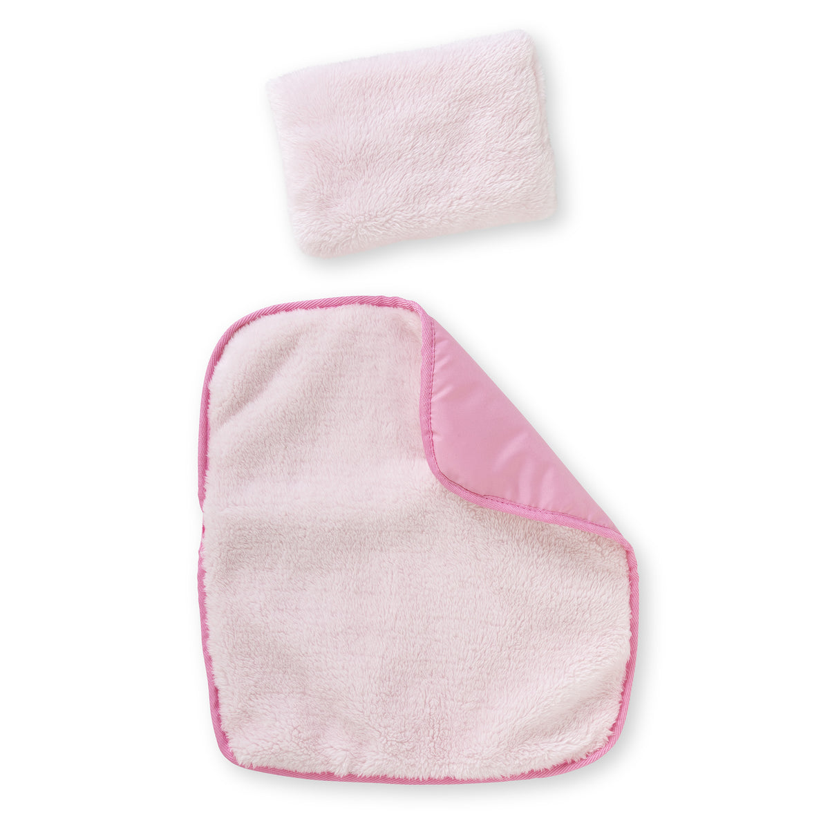 Accessoires poupons - COROLLE - Ensemble Couffin Peluche Rose - pour poupons 36 et 42 cm - des 3 ans