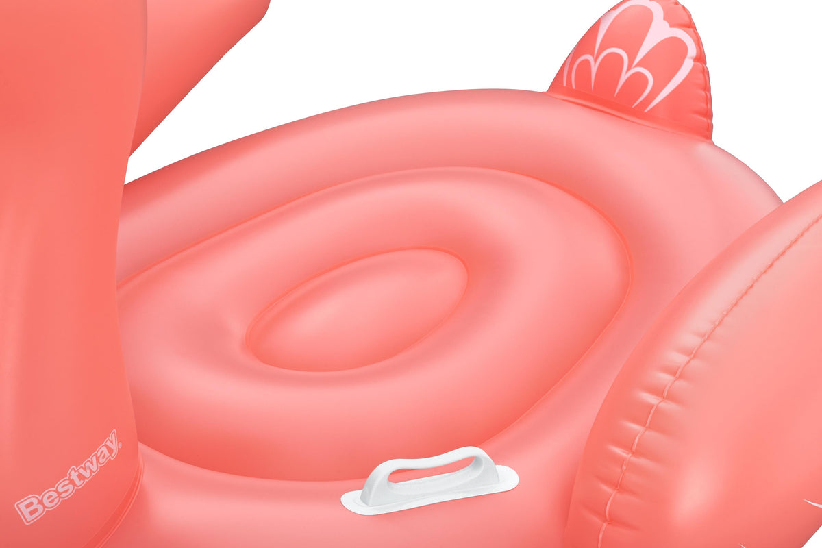 Bouée a chevaucher - Bestway - Flamant rose - 168 x 120 cm