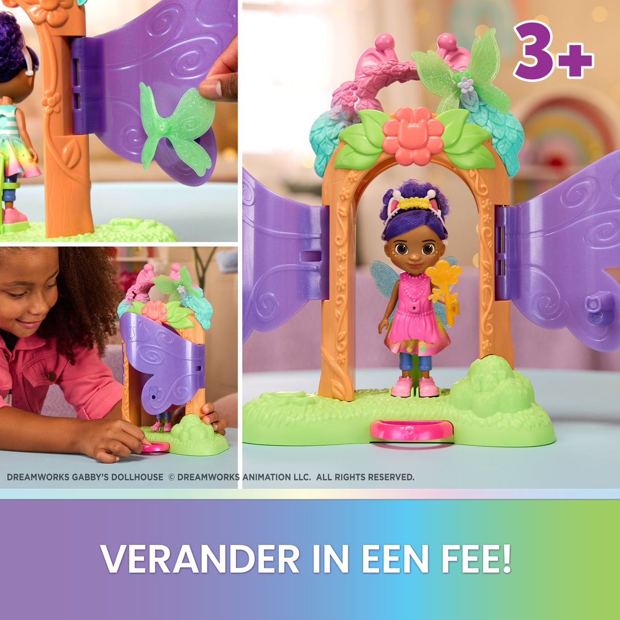 Playset transformation poupée - Fairylandia - des 3 ans - Gabby et la Maison Magique