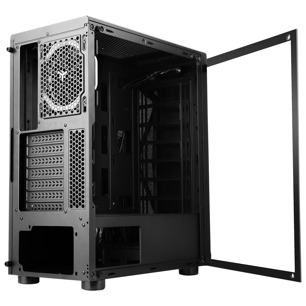 Boitier Moyen Tour ATX iTek Rock Evo RGB avec panneau vitré (Noir)