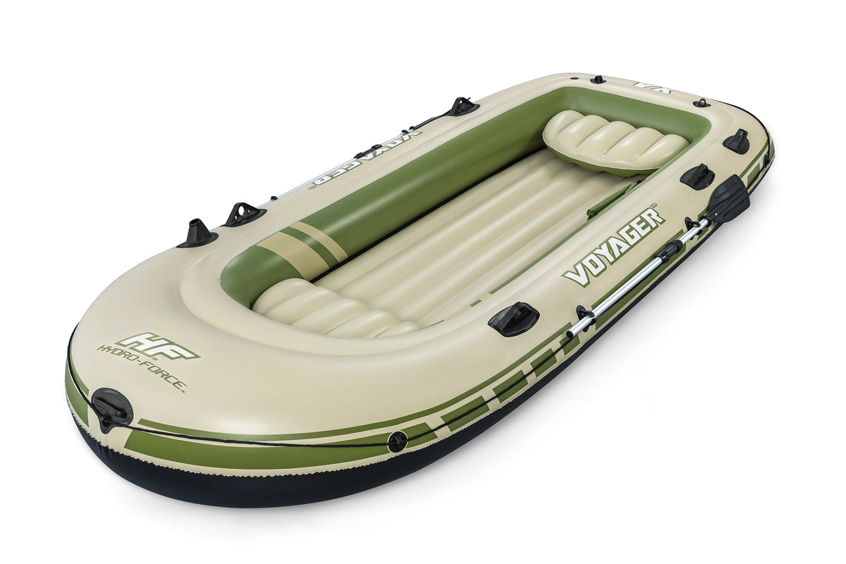 BATEAU GONFLABLE VOYAGERA© X4 SET HYDRO-FORCEA©, 350 X 145 CM, 4 ADULTES
