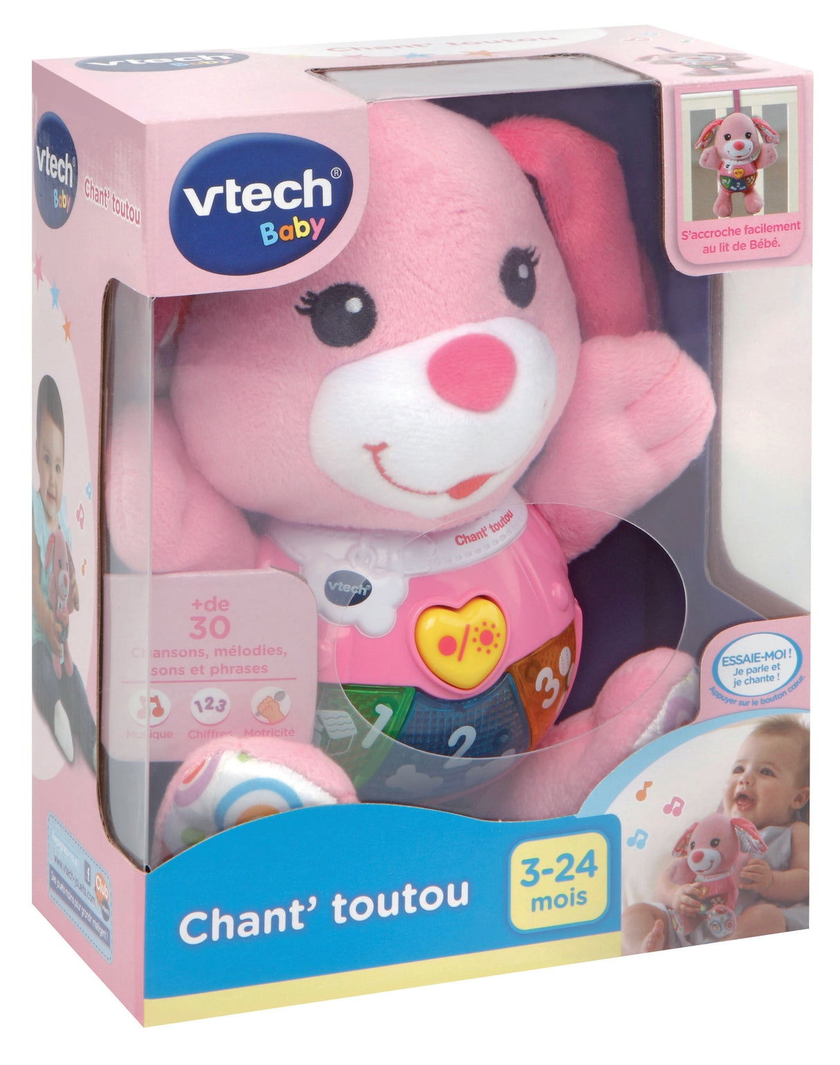 Jouet Peluche - Vtech- Chant'toutou 502355 Rose