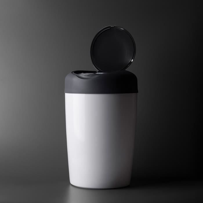 Tommee Tippee Poubelle a Couches Simplee +1 recharge - Grise et Blanche