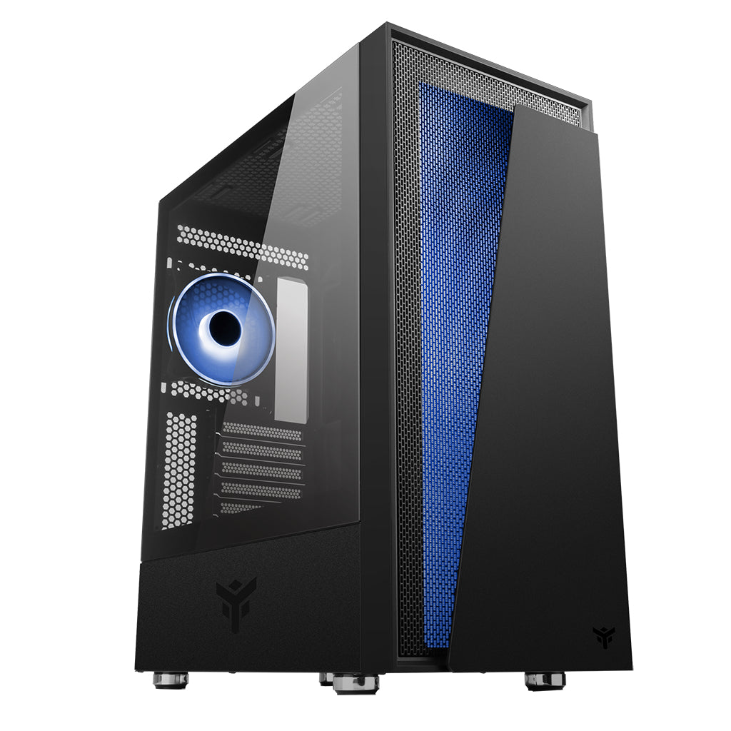 Boitier Moyen Tour ATX iTek Vertibra V210 RGB avec panneau vitré (Noir)
