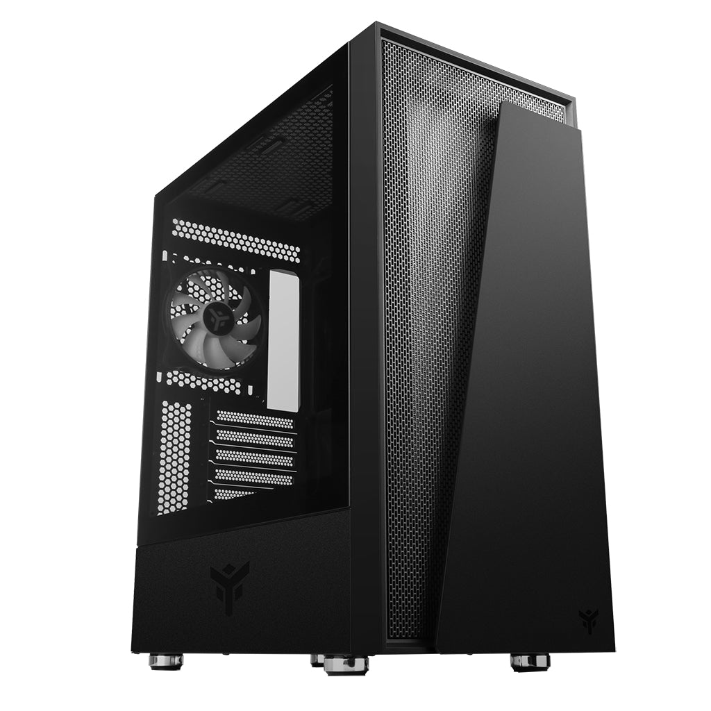 Boitier Moyen Tour ATX iTek Vertibra V210 RGB avec panneau vitré (Noir)