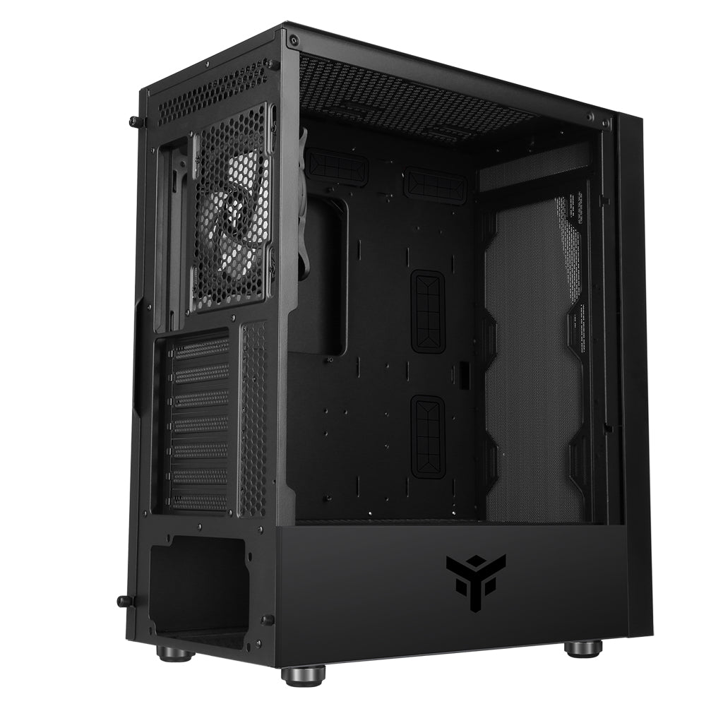 Boitier Moyen Tour ATX iTek Vertibra V210 RGB avec panneau vitré (Noir)