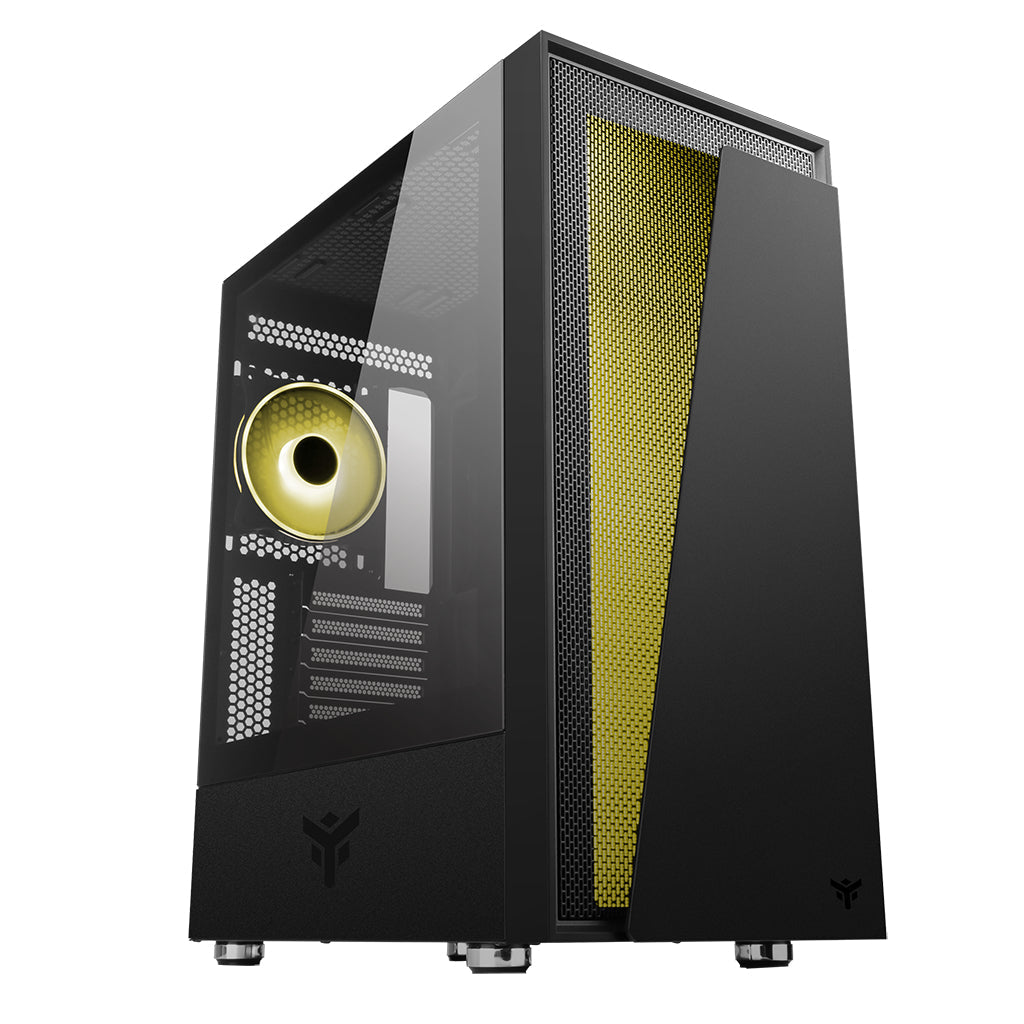 Boitier Moyen Tour ATX iTek Vertibra V210 RGB avec panneau vitré (Noir)