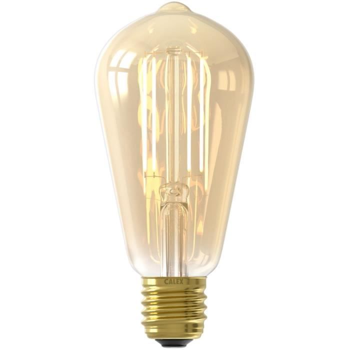 Ampoules connectÈes Calex Edison LED Filament connectÈe ST64 ambrÈe E27