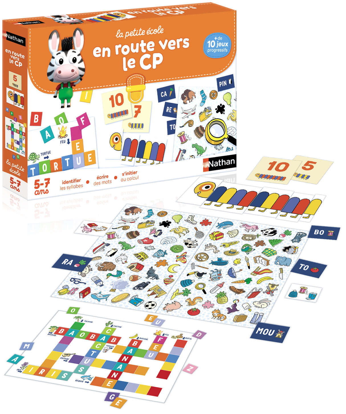 Coffret éducatif - NATHAN - La petite école - En route vers le CP ! - Jeux progressifs - Mixte