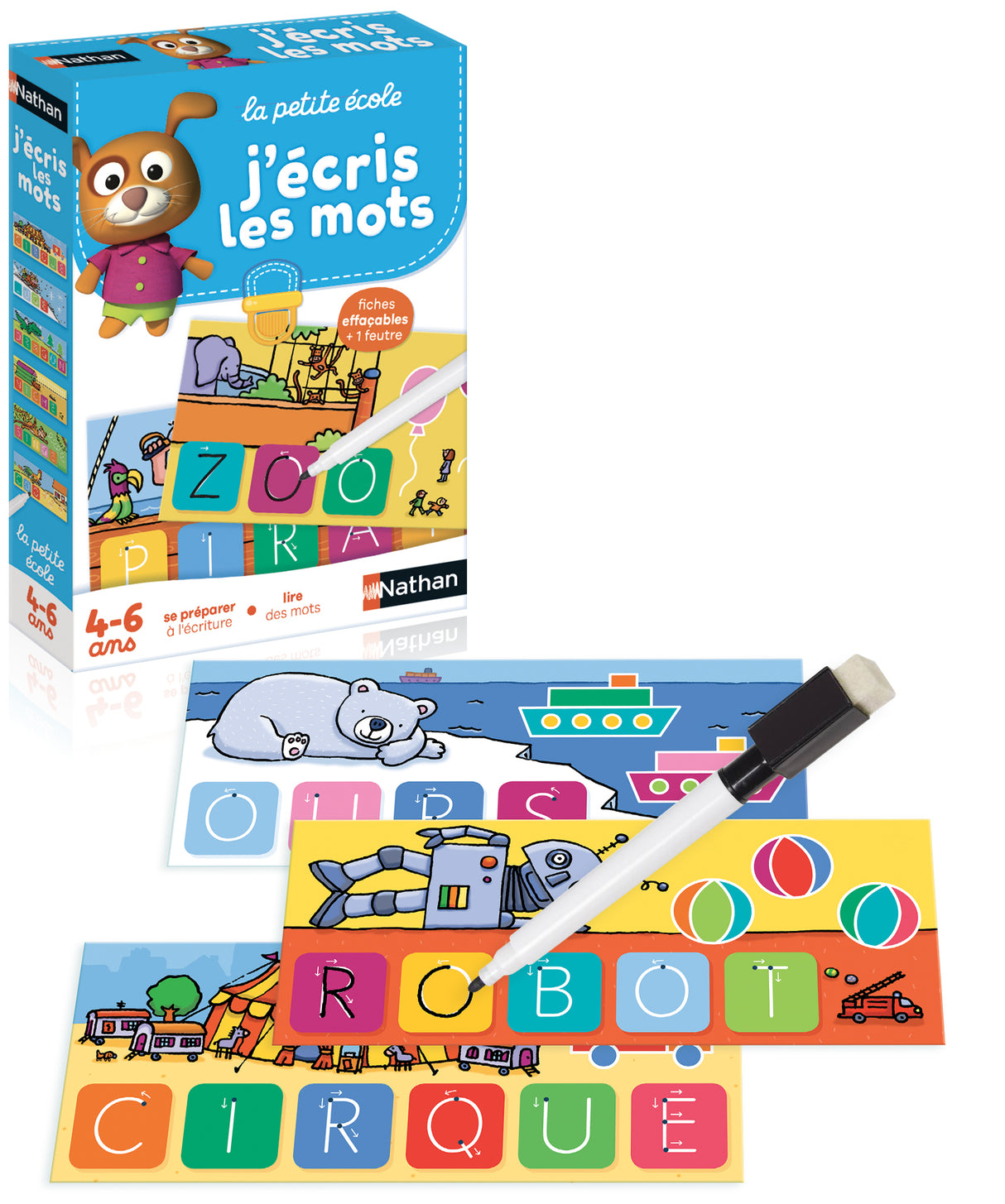 Jeu d'écriture NATHAN La Petite Ecole - J'écris les Mots - Apprentissage progressif - Des 4 ans