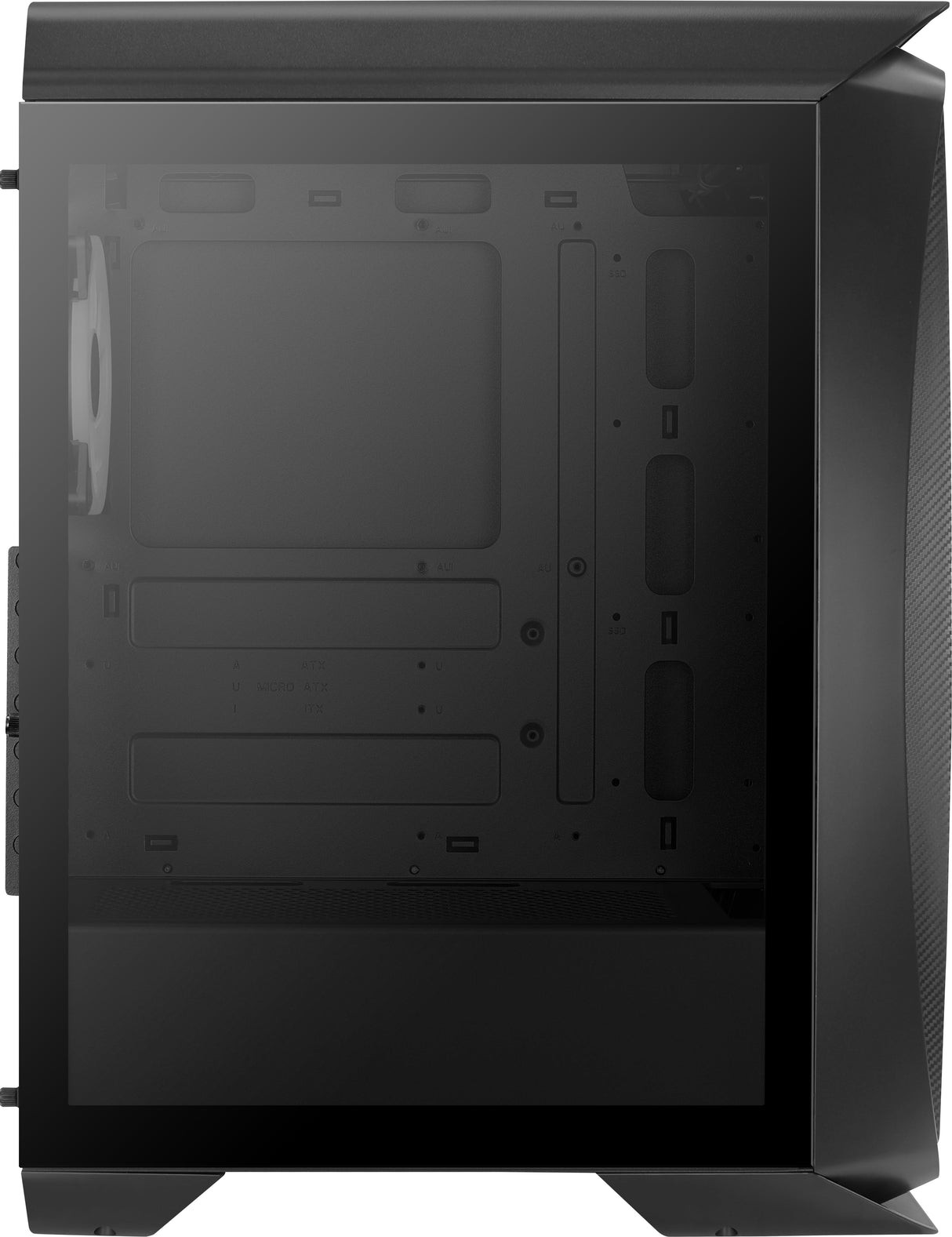Boitier Moyen Tour ATX AeroCool Aero One Duo RGB avec panneau vitré (Noir)