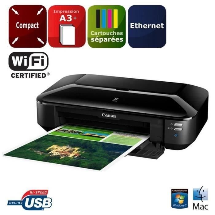 Imprimante - CANON PIXMA iX6850 - Jet d'encre bureautique et photo - 5 rÈservoirs d'encre individuels - Couleur - WIFI - Noir