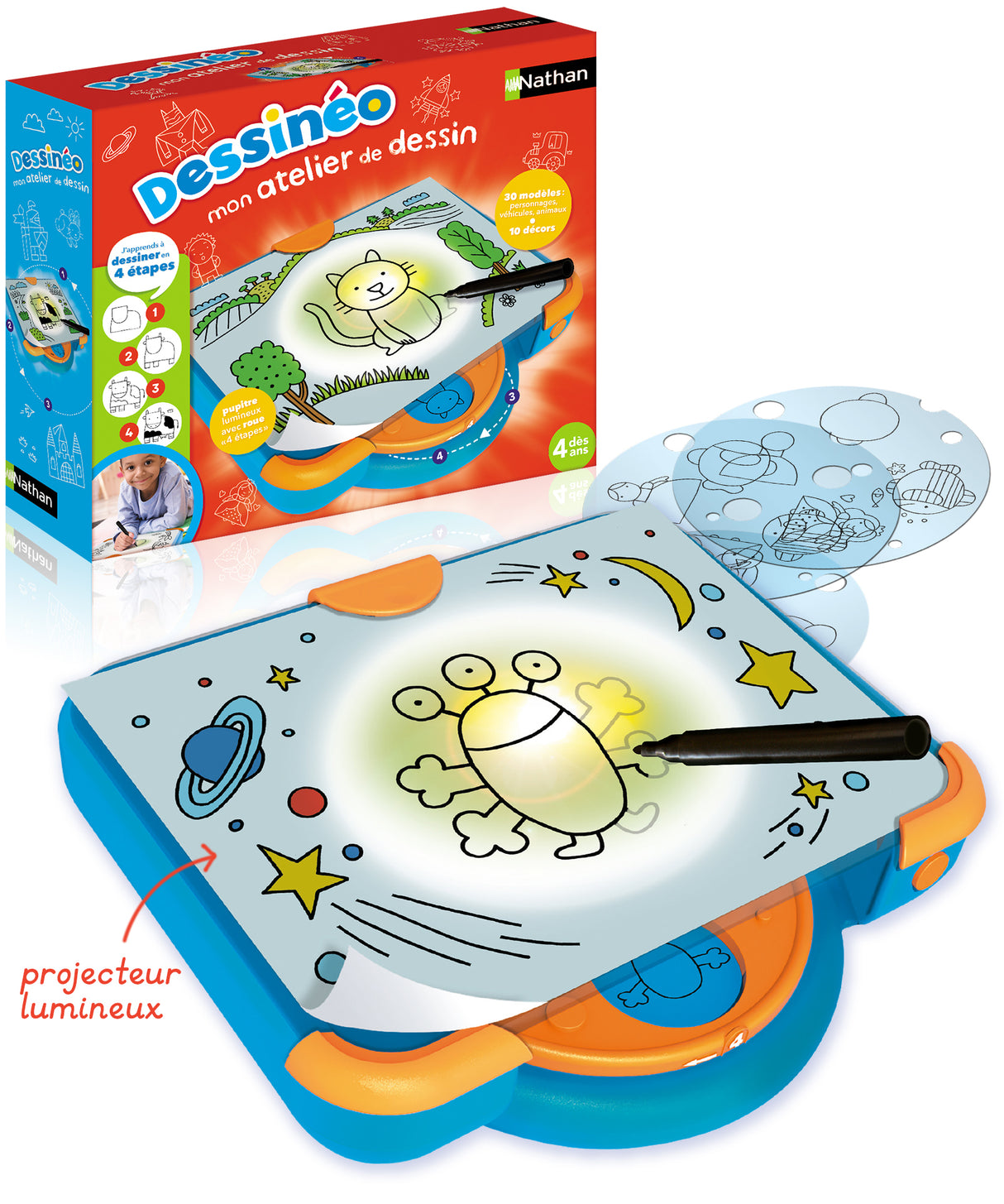 Plateforme de dessin éducative Dessinéo Atelier de dessin 2.0 de NATHAN pour enfant a partir de 4 ans