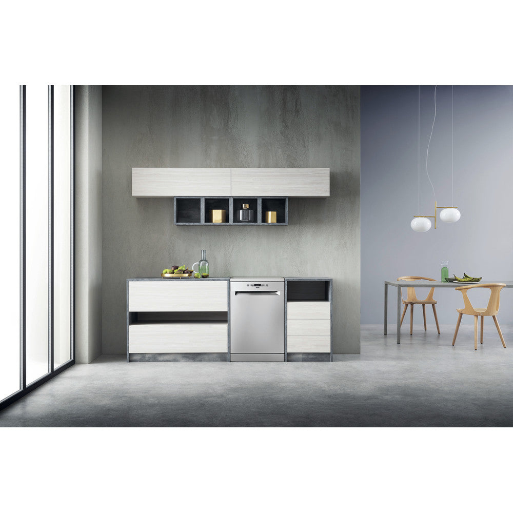 Lave-vaisselle pose libre WHIRLPOOL OWFC3C26X - 14 couverts - Induction - L60cm - 46dB - Inox/silver