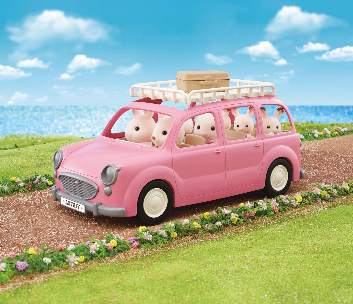 Le monospace rose et set de pique-nique - Sylvanian Families - 5535