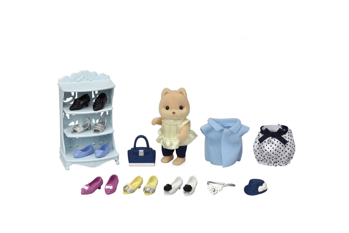 La valisette de mode et grande soeur chien caramel - Sylvanian Families - 5541
