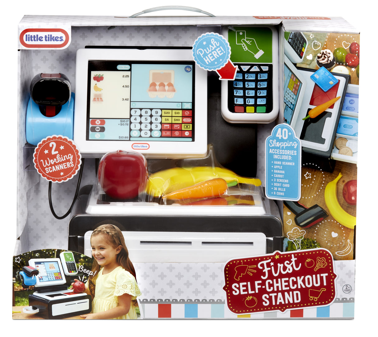 Little Tikes - Ma 1ere caisse enregistreuse - Jeu d'imitation - Avec accessoires et bruits réaliste - Des 3ans