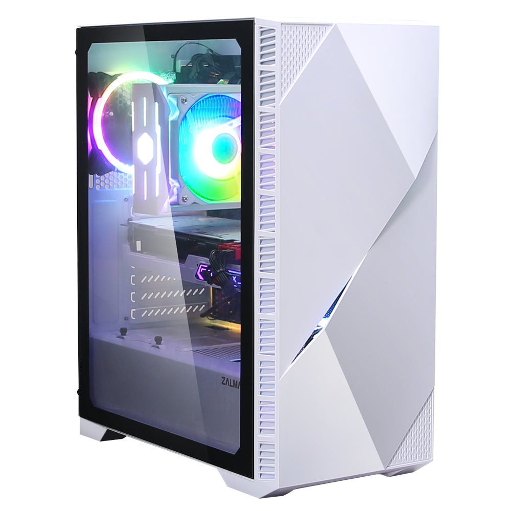 Boitier Moyen Tour ATX Zalman Z3 avec panneau vitré (Blanc)