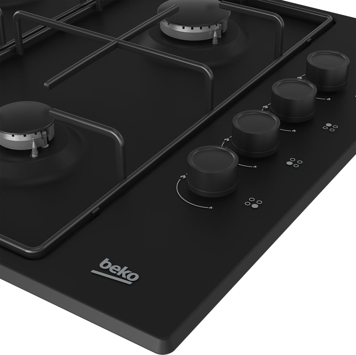Table de cuisson a gaz - BEKO - 4 feux - 60 cm - HIGG64123SB