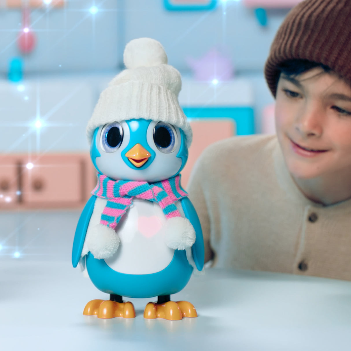 Pingouin interactif bleu - SILVERLIT - RESCUE PENGUIN - 20 émotions - Pack unboxing inclus